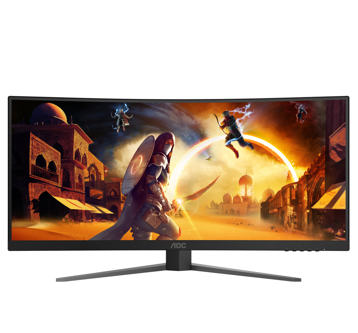 Ecran PC Gamer incurvé - AOC - 34'' - WQHD - 180Hz - Dalle Fast VA - 0,5ms - Réglable en hauteur - CU34G4