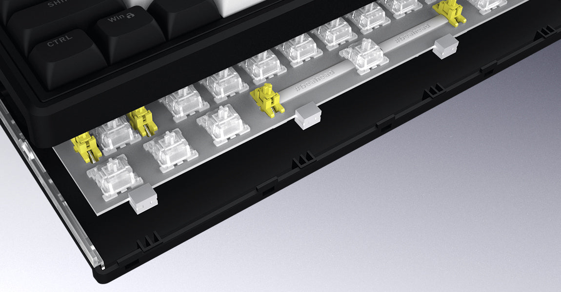 Clavier Gamer sans fil magnétique (Hator Aurum Linear) Hator Skyfall 65 Mag Ultima 8K TKL RGB (Noir)