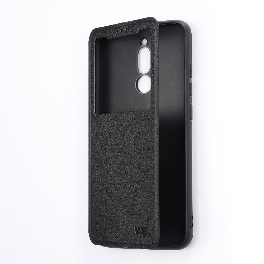 WE Etui folio CLASSIQUE XIAOMI REDMI 8 Noir - Avec fen tre