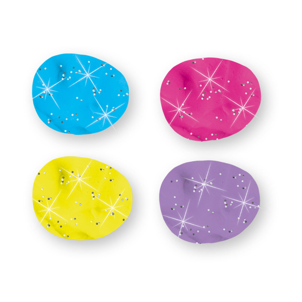 Pâte a modeler Feel good - SES CREATIVE - Dough - Scintillant (4x90gr) - Fabriqué aux Pays-Bas - Activité sensorielle bébé - Age :1+