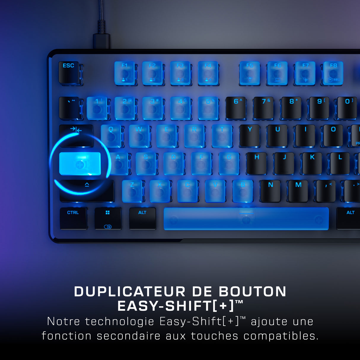 Clavier gaming RGB mécanique magnétique - TURTLE BEACH - Vulcan II TKL Pro - Noir