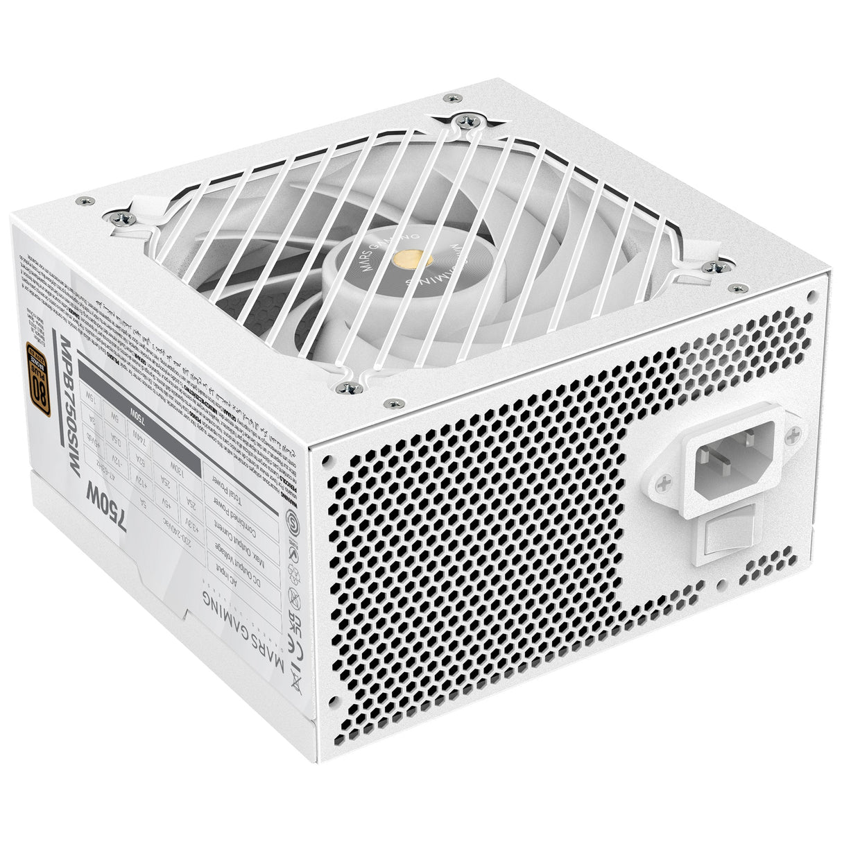 Alimentation ATX Mars Gaming MPB-SI - 750W (Blanc)