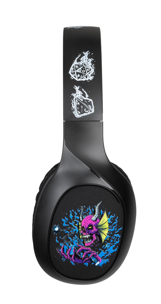 Casque audio - Sans fil - Konix - Stranger Things - Bluetooth 5.3 smartphones, tablettes - Microphone - Autonomie 30 h - Noir/jaune