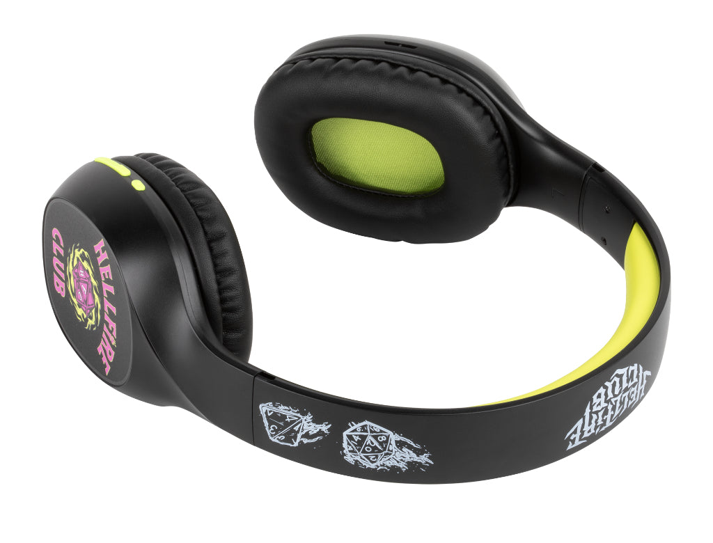 Casque audio - Sans fil - Konix - Stranger Things - Bluetooth 5.3 smartphones, tablettes - Microphone - Autonomie 30 h - Noir/jaune