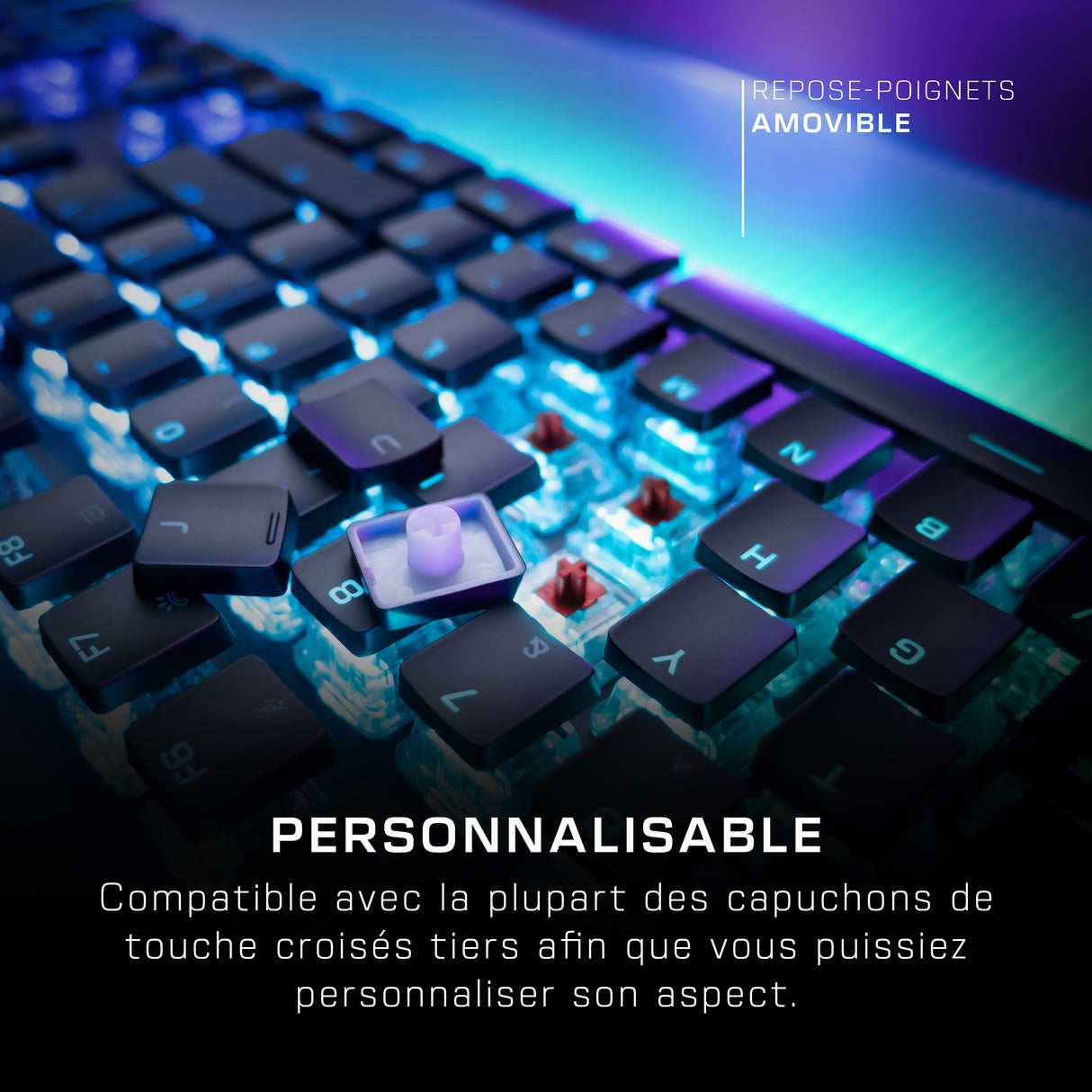 Clavier gaming PC optique et mécanique - TURTLE BEACH - Vulcan II Max - Noir