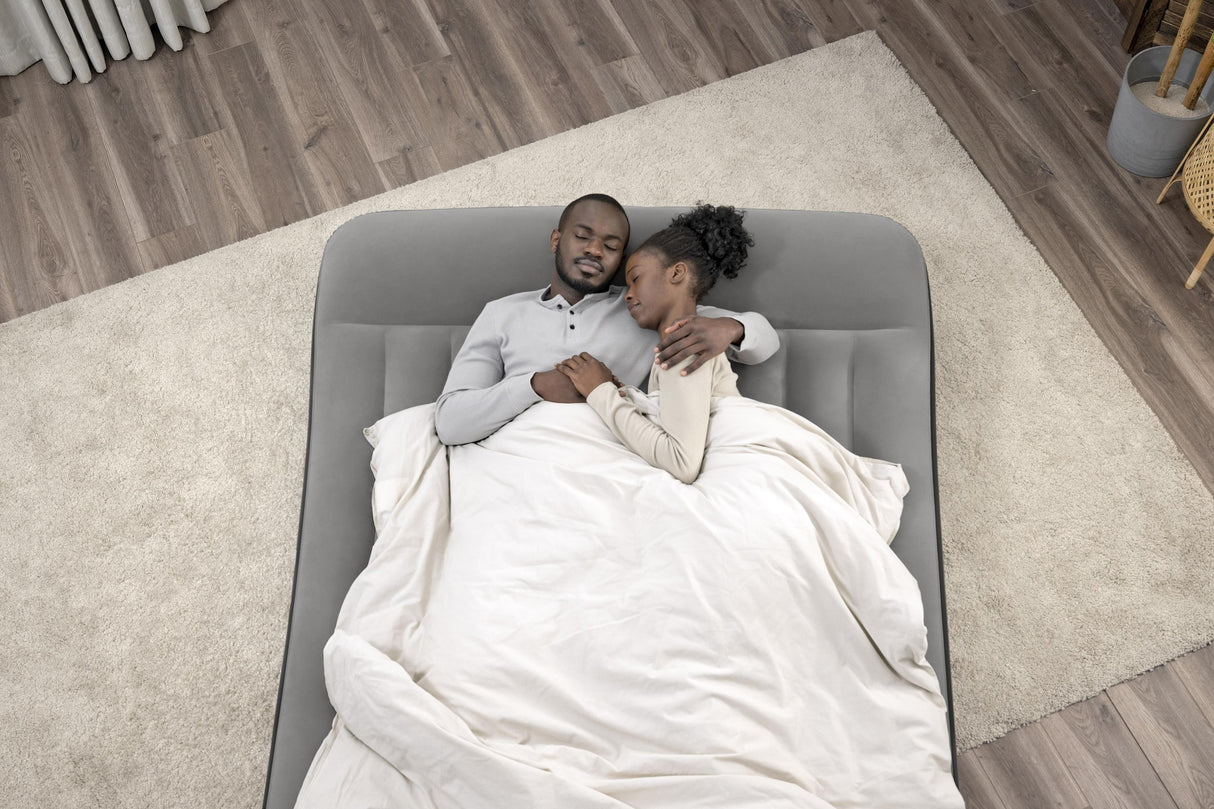 Matelas gonflable - BESTWAY - 671BS - Tritech Queen - 2 places, pompe USB intégrée, 2,03 m x 1,52 m x 30 cm