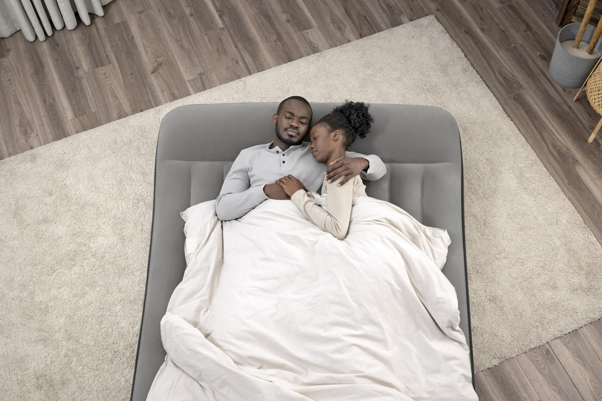 Matelas gonflable - BESTWAY - 671BS - Tritech Queen - 2 places, pompe USB intégrée, 2,03 m x 1,52 m x 30 cm