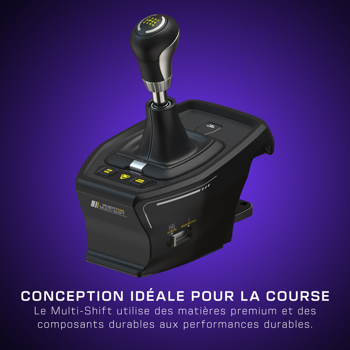 Levier de vitesse et frein a main universel - TURTLE BEACH - TBS-0001-05 - VelocityOne™ Multi-Shift - Noir