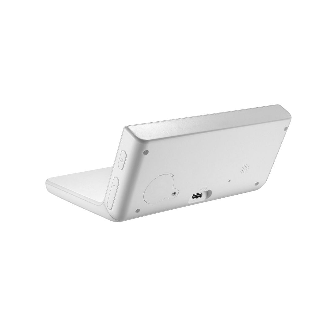 Réveil avec chargeur induction à 15W max, double alarme, lumiosité réglable, 1 p