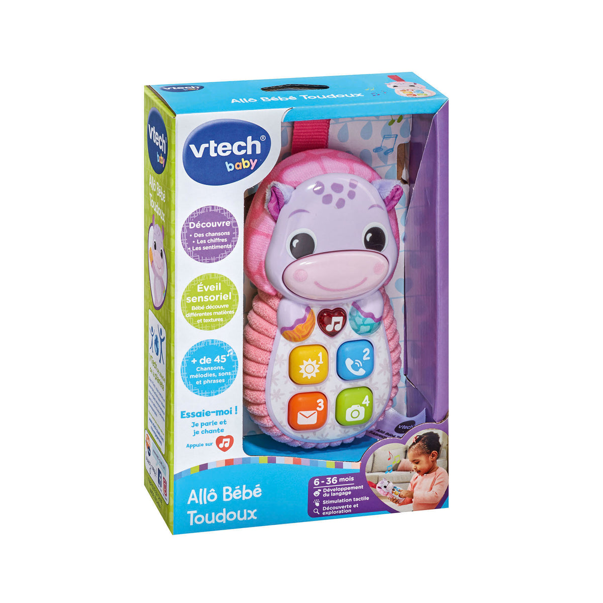 VTECH-ALLO BEBE TOUDOUX ROSE