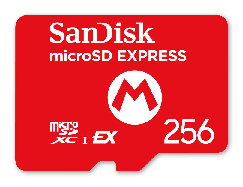 Carte mémoire Micro SD Express 256Go Sandisk pour Nintendo Switch 2