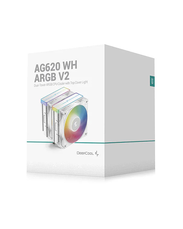 Ventilateur pour processeur DeepCool AG620 V2 RGB (Blanc)