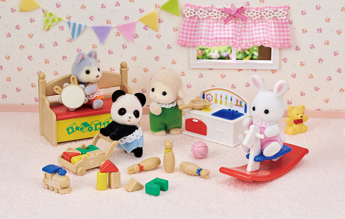 Figurines miniatures - SYLVANIAN FAMILIES - Le coffre a jouets des bébés
