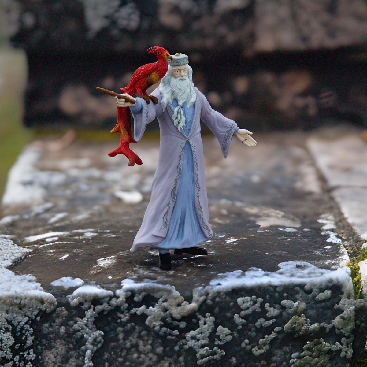 Figurine Dumbledore et Fumseck, Harry Potter, pour enfants des 6 ans, Schleich 42637 Harry Potter, Univers WIZARDING WORLD