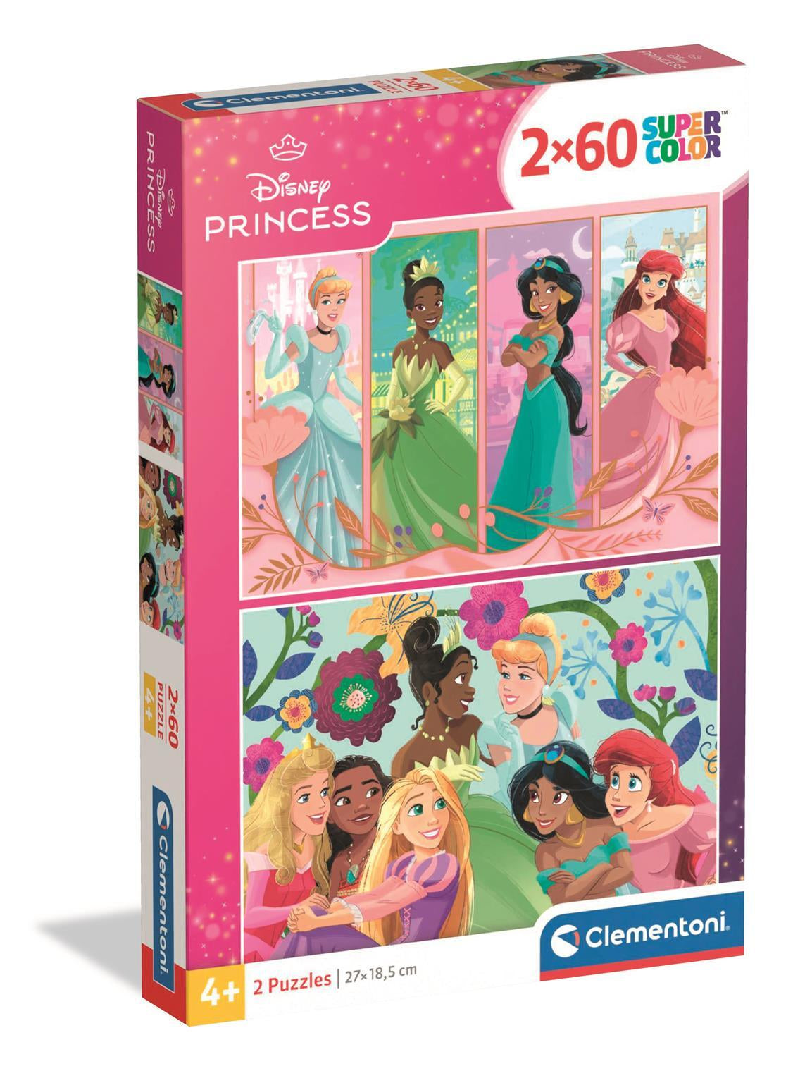 CLEMENTONI - 2x60 pieces - Disney Princess