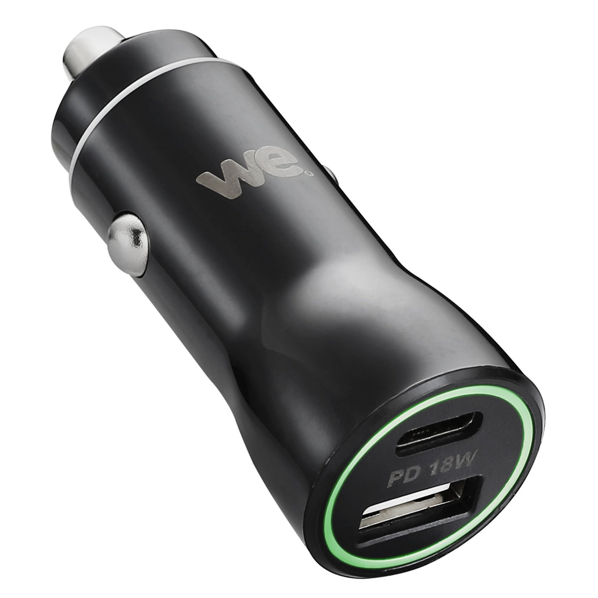 Chargeur allume-cigare WE - 2 ports USB (1 USB-A 5V/2,4A et 1 USB-C V/3A), Total