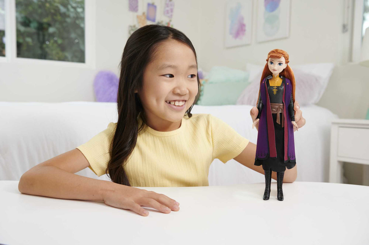 La Reine des Neiges 2-Anna-Mattel Poupée Disney avec habillage et accessoires HLW50