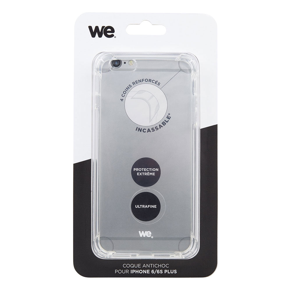 We coque de protection ANTI-CHOCS APPLE IPHONE 6+ / 6S+ Transparent