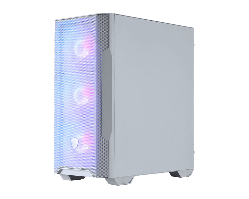 Boitier Moyen Tour ATX MSI Mag Forge M100R RGB avec panneau vitré (Blanc)