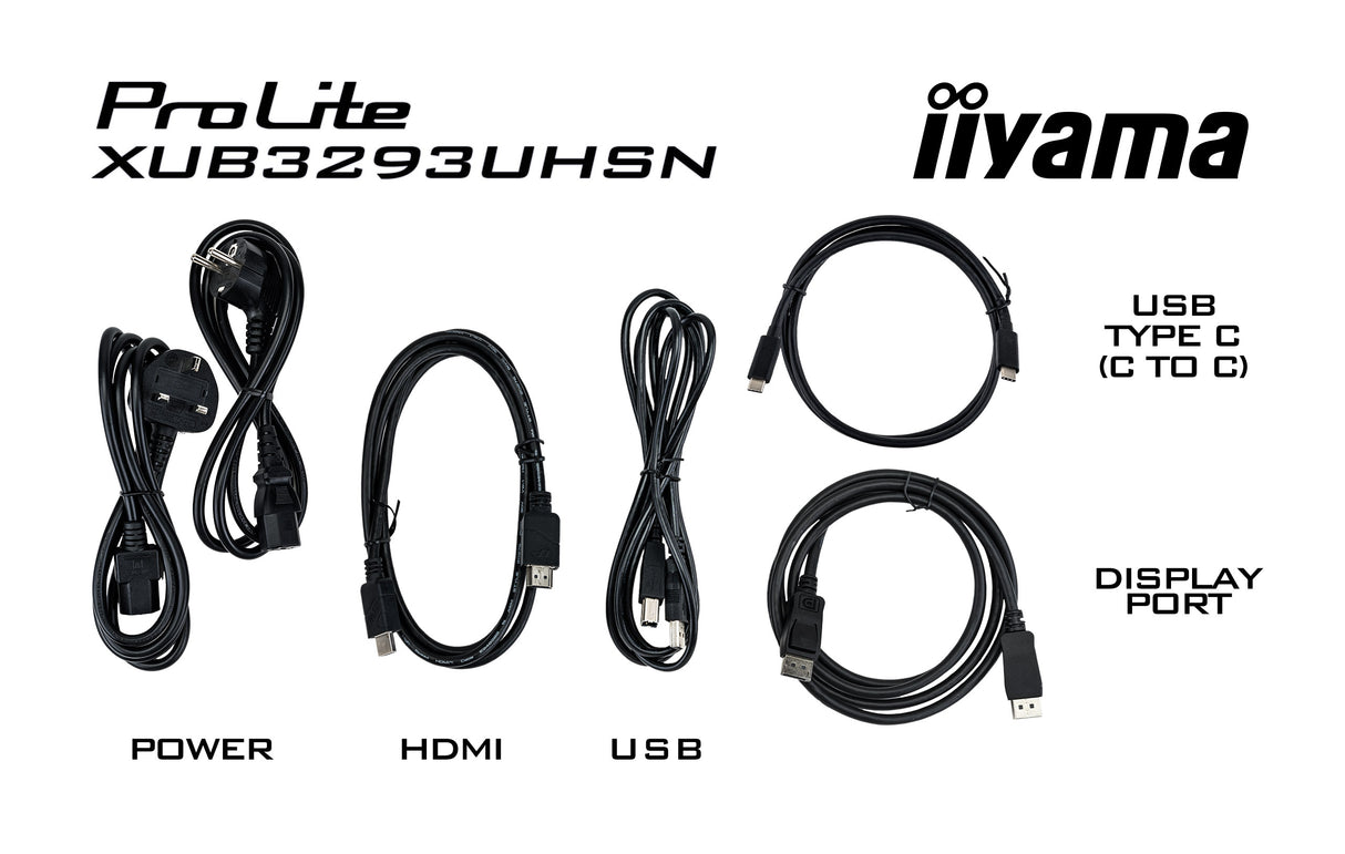 Ecran 32" Iiyama ProLite XUB3293UHSN-B5 4K Ultra HD (Noir)