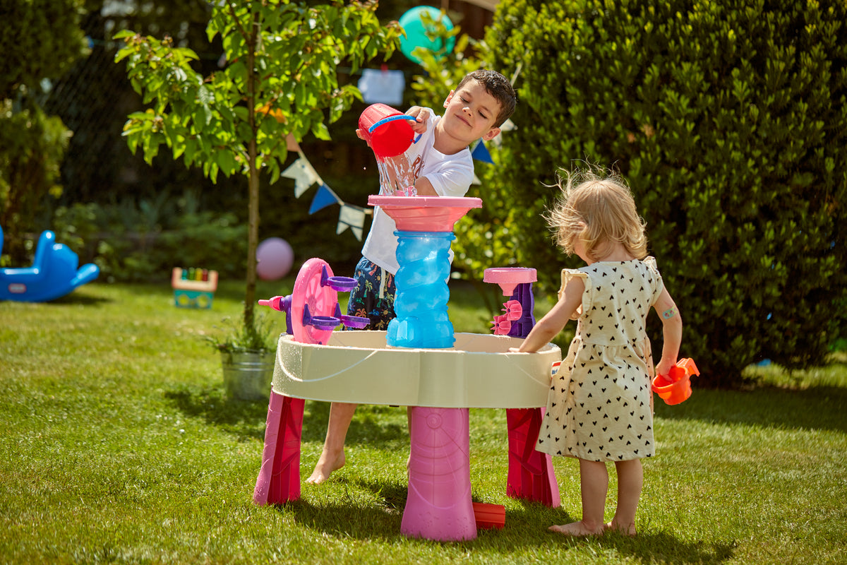 Little Tikes - Table de Jeux d'Eau Rose - Tornades Folles