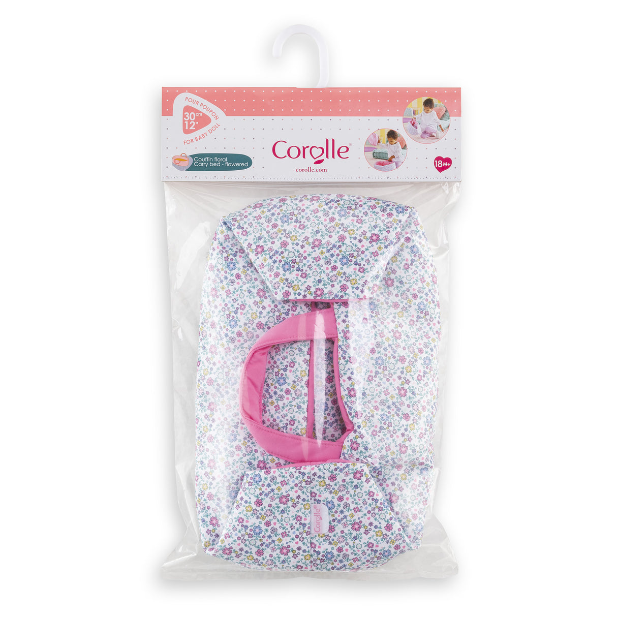 Accessoires poupons - COROLLE - Couffin Floral - pour poupon 30 cm - des 18 mois