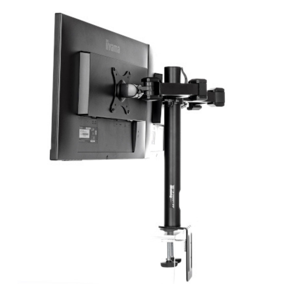 SUPPORT DE BUREAU IIYAMA A PINCES POUR 2 MONITEURS plats jusqu'à 30 Pivot 90 V