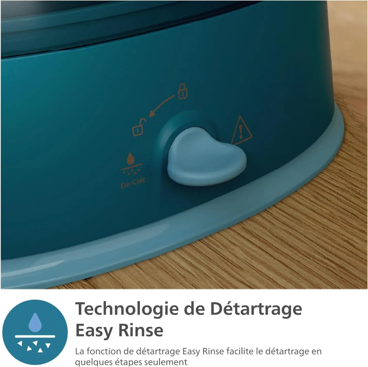 Défroisseur sur pieds - PHILIPS - STE1040/20 - Steamer avec table Série 1000 - 36gr/min vapeur continue - 1800W - 45sec - Bleu