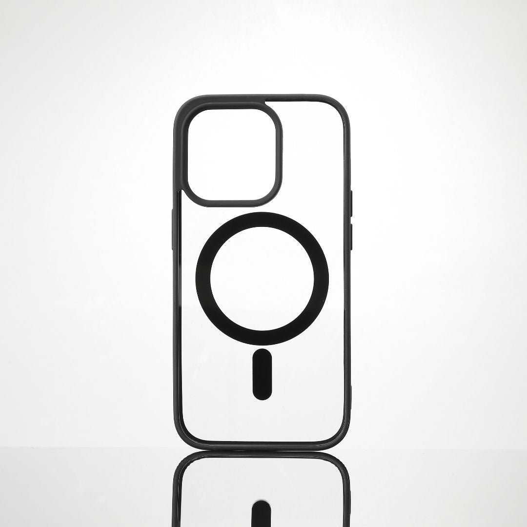 We Coque de protection RUBBER APPLE IPHONE 14 PRO - Dos transparent contour mat