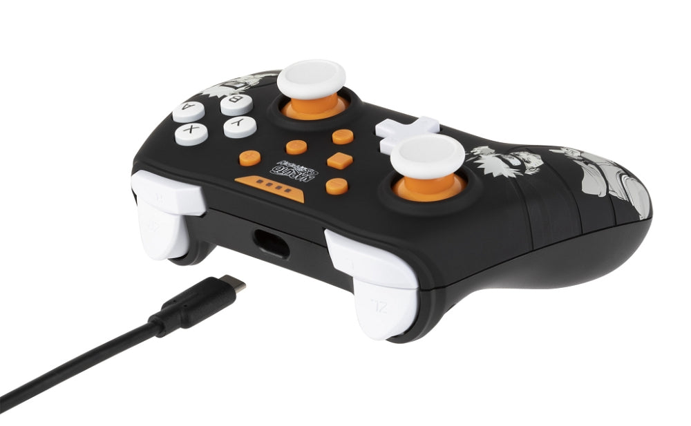 Manette filaire - KONIX - Naruto Shippuden Nintendo Switch / Switch 2 / PC - Fonction vibration - Câble 3 m - Motif Naruto - Noir