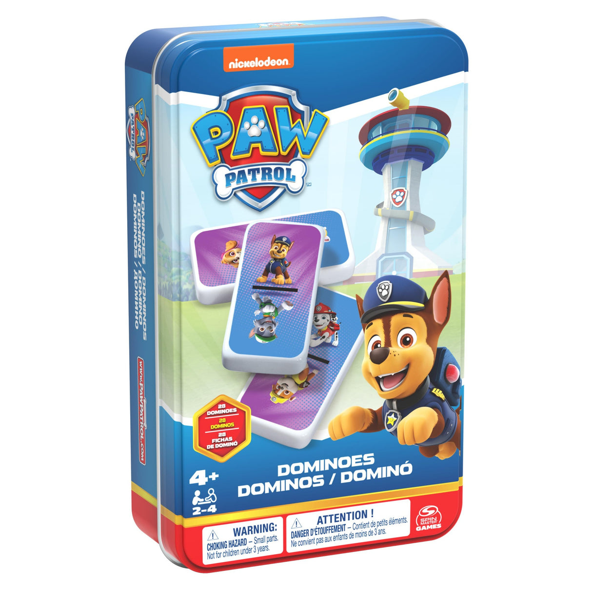 SPIN MASTER BOITE METAL DOMINOS La Pat' Patrouille