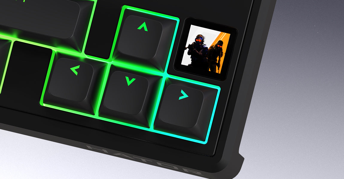 Clavier Gamer sans fil magnétique (Hator Aurum Linear) Hator Skyfall 65 Mag Ultima 8K TKL RGB (Noir)