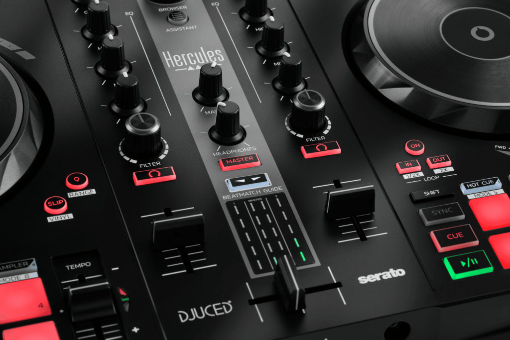 HERCULES DJ CONTROL INPULSE 300 MK2 - Contrôleur DJ USB - 2 voies - 16 pads - Logiciels et tutoriels - Carte son intégrée
