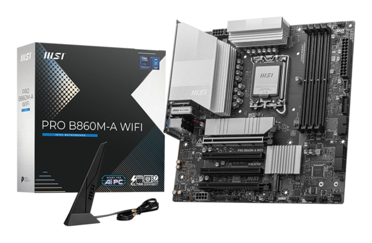Carte Mère MSI Pro B860M-A WiFi (Intel LGA 1851) Micro ATX