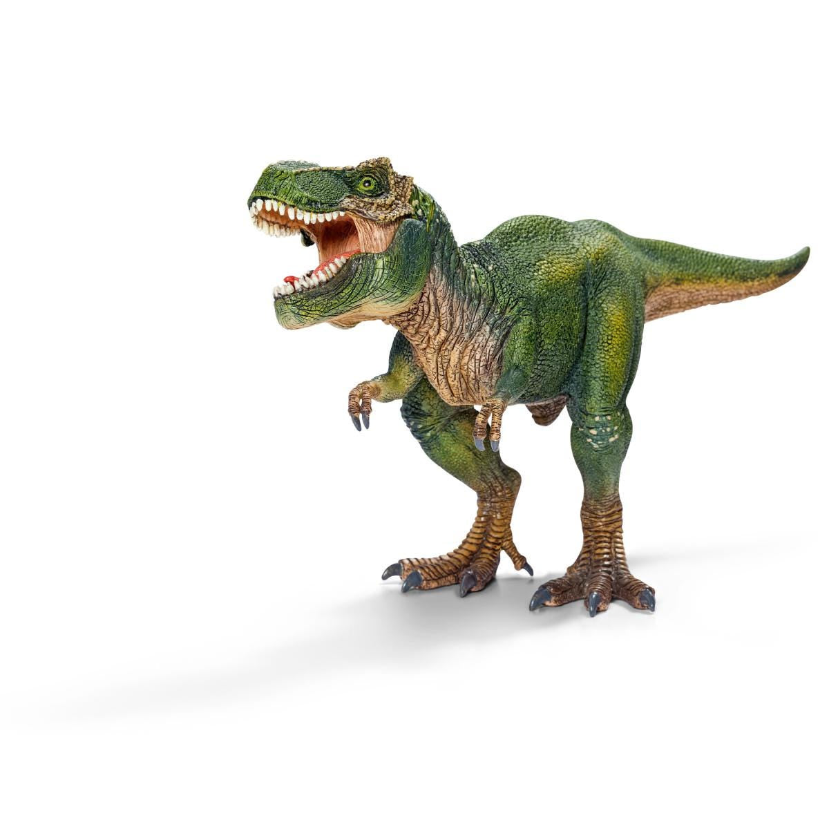 Figurine T-Rex vert, Tyrannosaure Rex avec mâchoire mobile, jouet dinosaure pour enfants, des 4 ans, Schleich 14525 DINOSAURS