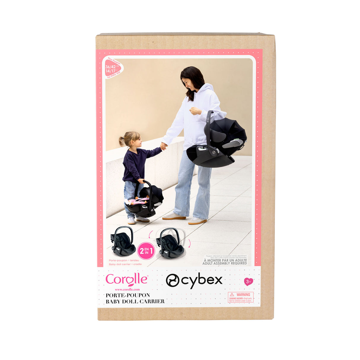 Porte-Poupon 2-en-1 - COROLLE - Cybex Priam - Pour poupons de 36 a 42 cm - Des 3 ans