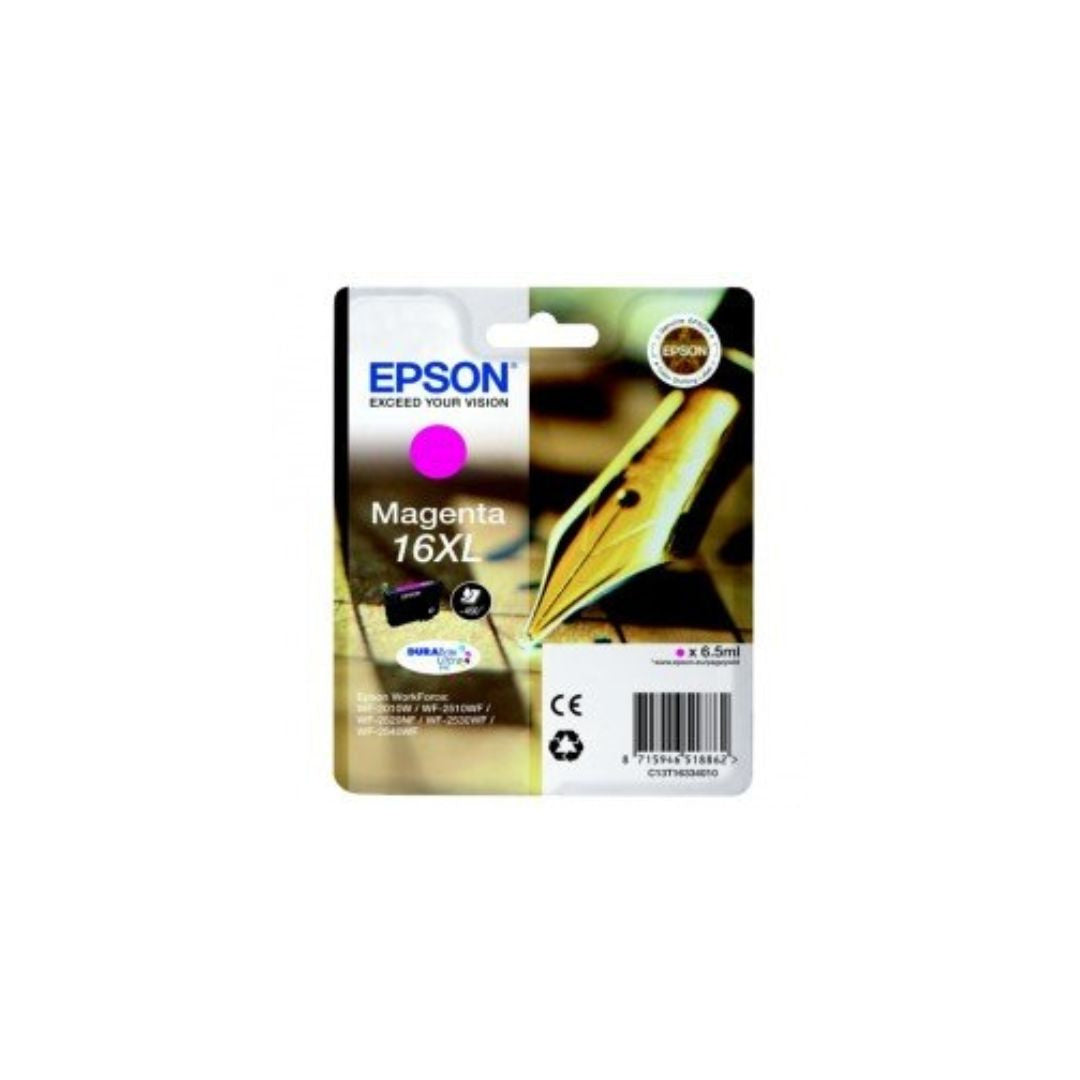 EPSON Cartouche Stylo à plume 16XL Encre Durabrite Magenta XL 6,5ml