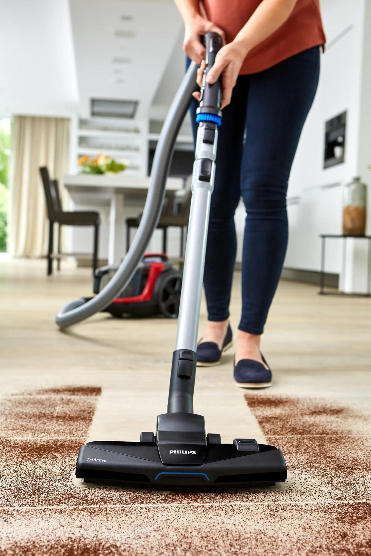 Aspirateur sans sac - PHILIPS - FC9729/09 - Série 7000 Power pro Expert - 900W - PowerCyclone 8 - Rouge