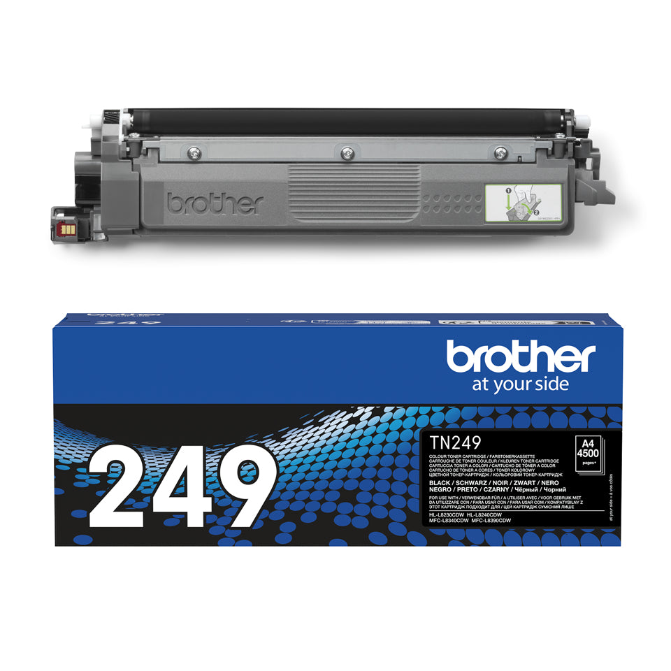 Toner noir trés haute capacité Brother TN249BK - 4500 pages