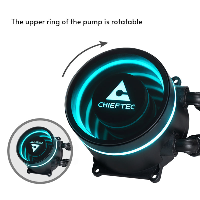 Kit Watercooling AIO Chieftec Iceberg RGB - 240mm (Noir)