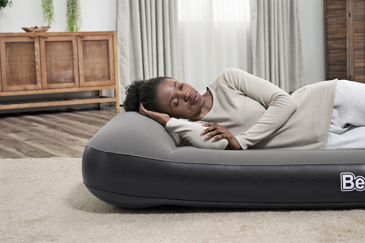 Matelas gonflable - BESTWAY - 671BS - Tritech Queen - 2 places, pompe USB intégrée, 2,03 m x 1,52 m x 30 cm
