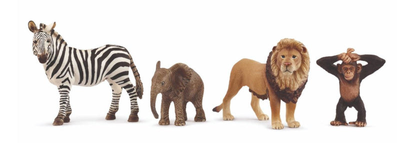 Mes Premiers Animaux d'Afrique, Figurines d'animaux, SCHLEICH 42721 Wild Life, des 5 ans