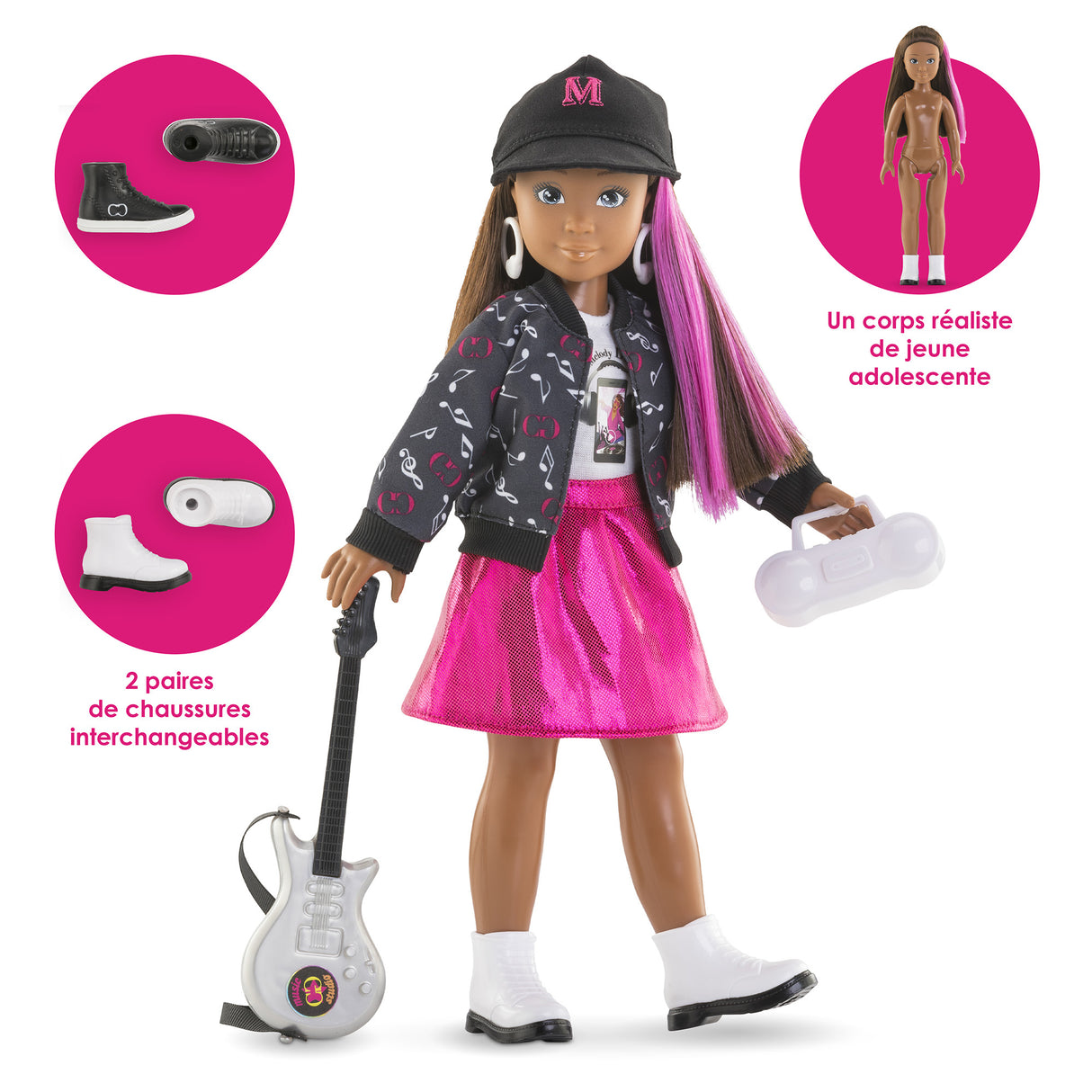 Poupée mannequin - COROLLE - Melody Music Studio - 28 cm - 4 accessoires - des 4 ans