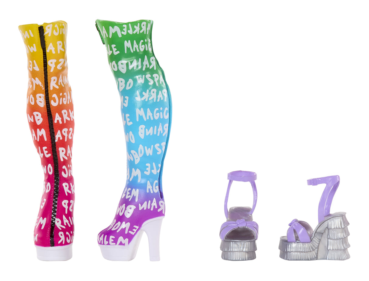Rainbow High - Amaya's Rainbow Closet Playset - Poupée exclusive incluse - Tenues - Chaussures - Sacs - Porte-vetements - Des 4 ans