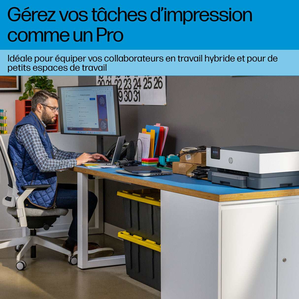Imprimante Monofonction HP OfficeJet Pro 9110B (Noir/Blanc)