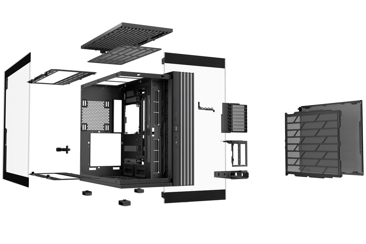 Boitier Grand Tour E-ATX be quiet! Light Base 900 DX RGB avec panneaux vitrés (Noir)