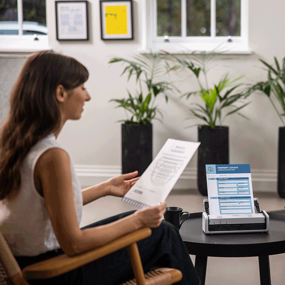 Scanner portable Brother ADS-1300 (Blanc)