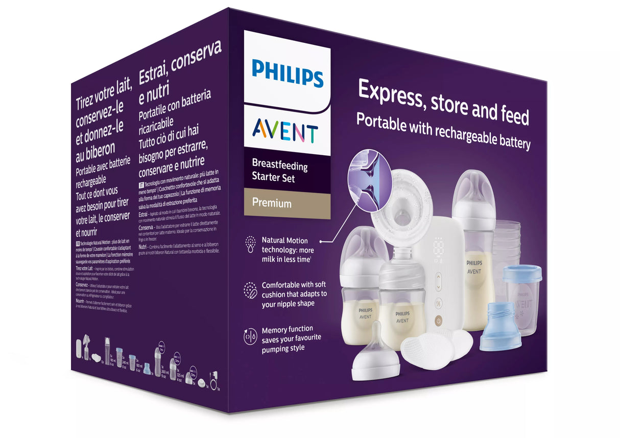 Kit tire-lait électrique - PHILIPS - Rechargeable - Simple - Natural Motion