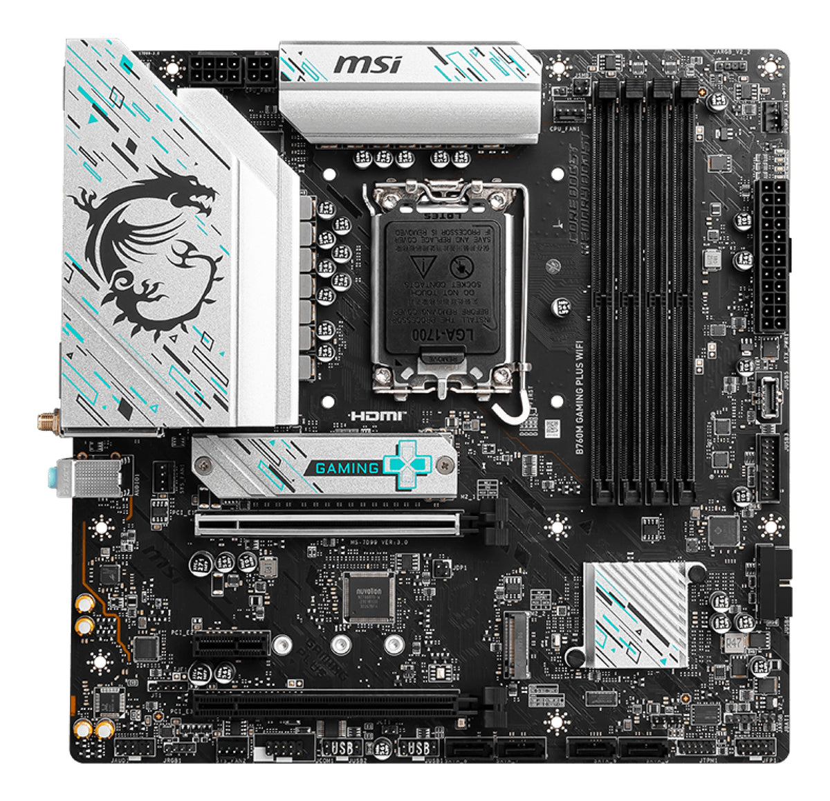 Carte mere - MSI - B760M GAMING PLUS WIFI Intel B760 LGA 1700 micro ATX