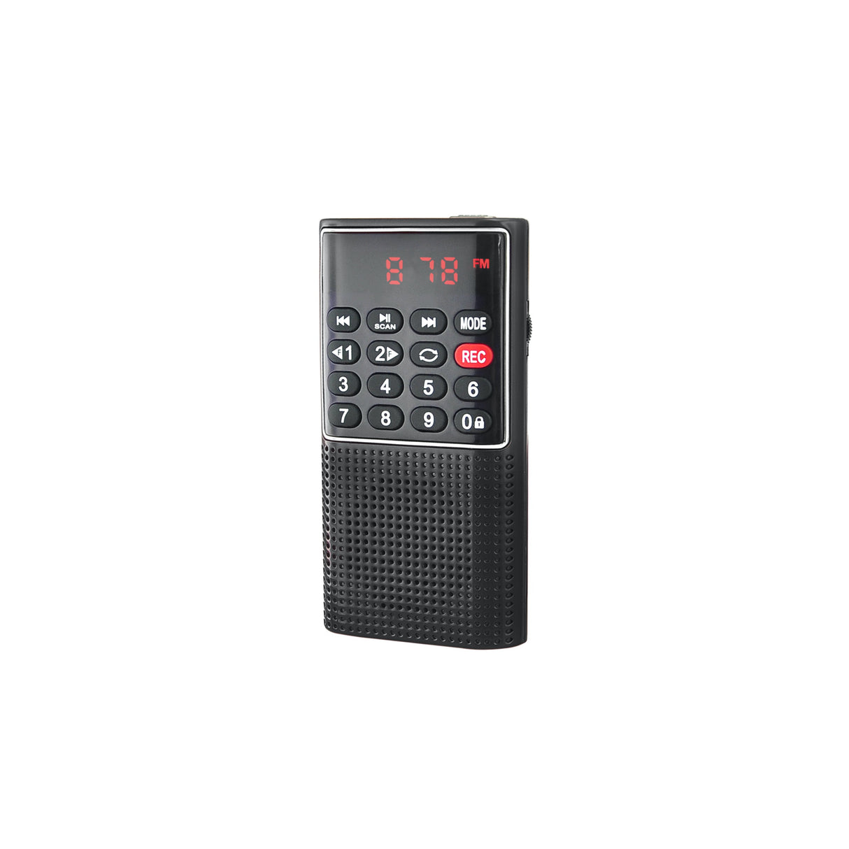 RADIO DE POCHE rechargeable FM, lecteur de carte micro SD RMS 3W, prise casque N